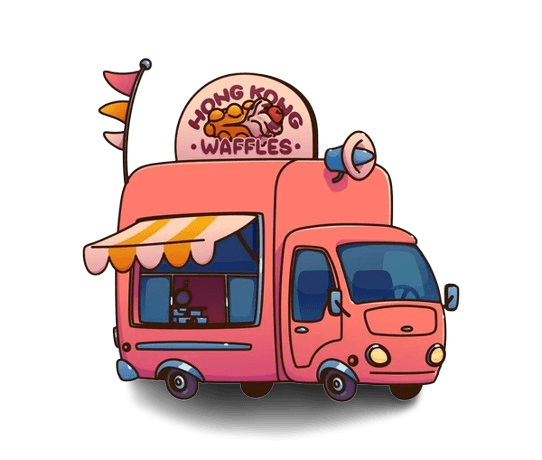 Delicious street food served from a truck